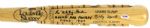 1987 Whitey Ford New York Yankees Signed Louisville Slugger Carved Fantasy Camp Bat (PSA/DNA)
