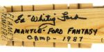 1987 Whitey Ford New York Yankees Signed Louisville Slugger Carved Fantasy Camp Bat (PSA/DNA)