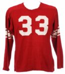 1960s Griswold #33 Durene Game Worn Football Jersey (MEARS LOA)