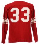 1960's Griswold #33 Durene Game Worn Football Jersey (MEARS LOA)