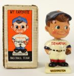 1961-63 Washington Senators White Base Nodder w/ Original Box