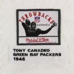 1990's Tony Canadeo Green Bay Packers Signed Mitchell & Ness 1946 Throwback Jersey (PSA/DNA)