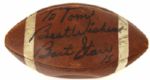 1960s Bart Starr Green Bay Packers Signed Jim Taylor Spalding Football (JSA)