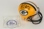 1950s-90s Bart Starr Green Bay Packers Signed Mini-Helmet & Sneezers Ash Tray - Lot of 2 (JSA)