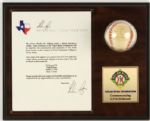 1990s Nolan Ryan Foundation Commemorative ONL Baseball w/ Signed Letter New York Mets (JSA)