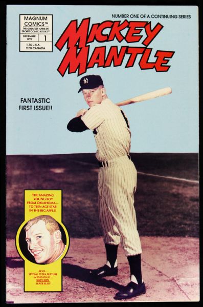 1991 Mickey Mantle Magnum Comics First Issue