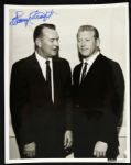 1960s circa Mickey Mantle Harry Craft 8 x 10 B/W Photo w/Croft Signature