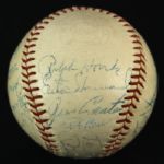 1960 New York Yankees Team Signed OAL Cronin Baseball w/ 21 Signatures Including Mickey Mantle, Whitey Ford, Yogi Berra & More (JSA)