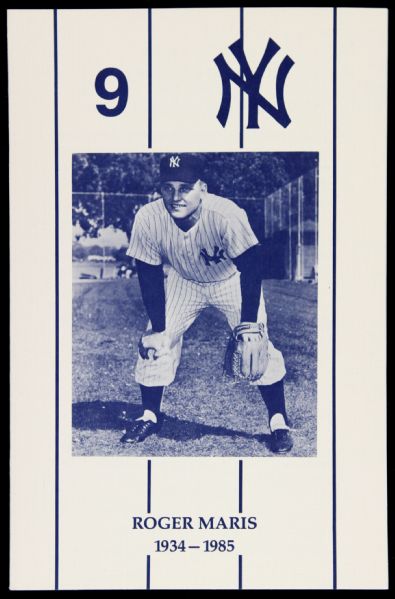 1985 Roger Maris Funeral Program New York Yankees