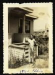 1941 Duke Snider Stringer of Fish 2.5" x 3.5" Original Photograph from Snider Family Photo Album (MEARS LOA)