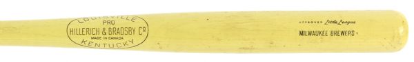 1970s Milwaukee Brewers 32" H&B Louisville Slugger Store Model Little League Bat