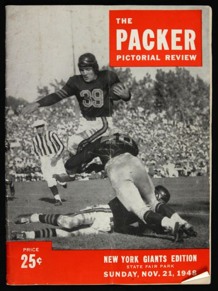 1948 Green Bay Packers vs. New York Giants Football Program 