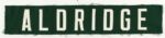1969-70 Lionel Aldridge Green Bay Packers Home Durene Nameplate (MEARS LOA)