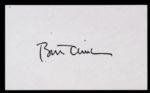 1993-2001 Bill Clinton Signed 3 x 5 Index Card 42nd President of the United States (JSA)