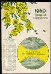 1960 New York Yankees Cincinnati Reds Al Lang Field Spring Training Scored Souvenir Scorebook