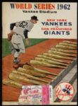 1962 New York Yankees San Francisco Giants Yankee Stadium World Series Game 4 Scored Program & Ticket Stub