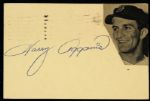 1954 Harry Agganis Signed 3 1/2" x 5 Post Card Boston Red Sox (JSA)