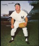 1960s Mickey Mantle New York Yankees Facsimile Signed 8" x 9.5" Photo