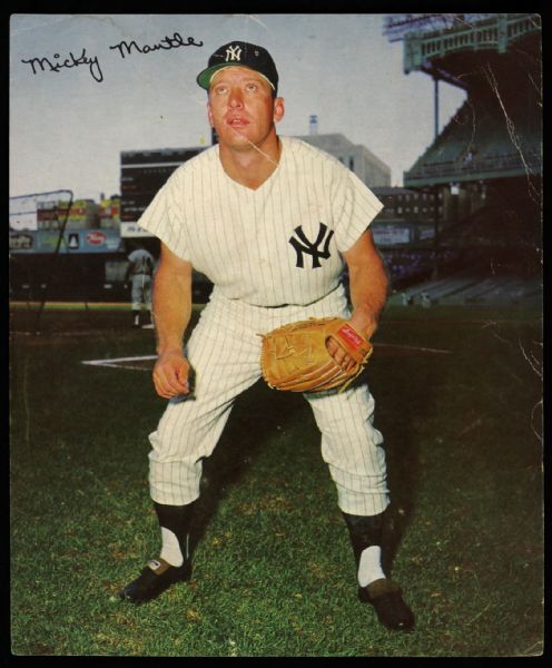 1960s Mickey Mantle Warren Spahn Brooks Robinson Dick Groat 8" x 9.5" Facsimile Signed Photo Colleciton - Lot of 4