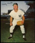 1960s Mickey Mantle Warren Spahn Brooks Robinson Dick Groat 8" x 9.5" Facsimile Signed Photo Colleciton - Lot of 4