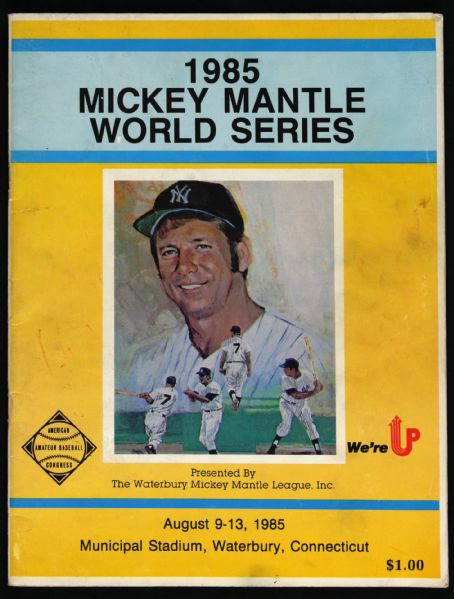 1985 Mickey Mantle Collection w/ Signed Mickey Mantle World Series Program - Lot of (JSA) 
