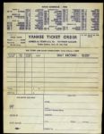 1960 New York Yankees Baseball Ticket Order Form