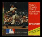 1976 Mickey Mantles Official World Series Fact Book Brylcreem