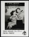 1956 Circa Signed Mickey Mantle Teresa Brewer I Love Mickey 8 x 10 B/W Photo PSA/DNA