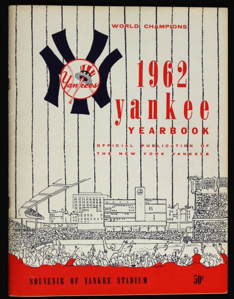 1962 New York Yankees Yearbook Yankee Stadium