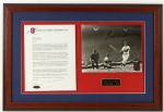 1999 Ted Williams Boston Red Sox Dual Signed 18" x 27" Framed Display w/ Letter & 8" x 10" Photo (Green Diamond COA) 