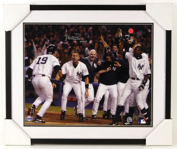 2003 Signed Aaron Boone New York Yankees 21 x 25 Framed Photo Steiner
