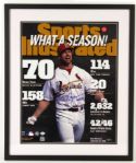 1998 Mark McGwire St. Louis Cardinals Signed 21" x 26" Framed 70 Home Run Display  