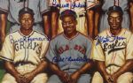 1995 Leon Day Tribute Negro League Signed 24 x 30 Ron Lewis Lithograph w/ 20 Signatures Including Buck Leonard, Buck O'Neil & More (PSA/DNA) 988/1200