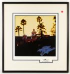 1990s Joe Walsh The Eagles Signed Hotel California 27" x 29" Framed Lithograph (Rock N Roll Hall of Fame COA)