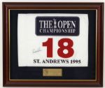 1995 Arnold Palmer Signed 22" x 26" Framed St. Andrews Flag Display (Arnold Palmer Enterprises COA) 330/500