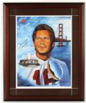 2000 Joe Montana San Francisco 49ers Signed 20" x 25" Framed Hall of Fame Lithograph (Montana Hologram) 1101/3000