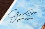 2000 Joe Montana San Francisco 49ers Signed 20 x 25 Framed Hall of Fame Lithograph (Montana Hologram) 1101/3000