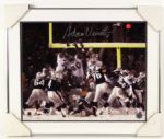 2002 Adam Vinatieri New England Patriots Signed 20" x 24" Framed Photo (Adam Vinatieri Hologram)