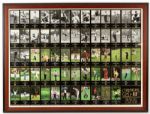 1999 Champions of Golf The Masters Collection 27" x 37" Framed Uncut Card Sheet w/ Tiger Woods Rookie Card
