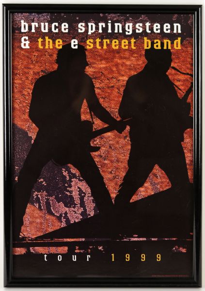 1999 Bruce Springsteen and The E Street Band Tour Poster Framed 14" x 20" Display