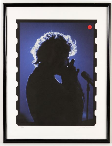 1990s Bob Dylan Concert Framed Display Limited Edition Lithograph 185/500 20" x 26" 