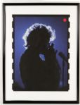1990s Bob Dylan Concert Framed Display Limited Edition Lithograph 185/500 20" x 26" 