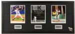2000s Nolan Ryan Steve Carlton Roger Clemens Signed 19" x 41" Framed 300 Win 4,000 Strikeout Photo Display (Steiner COA)