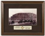 1923 circa Authentic Yankee Stadium Seat Memorabilia 13 x 16 Framed Display