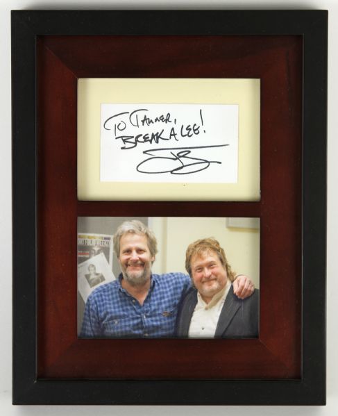 2000s Signed Jeff Daniels Framed Display Dumb and Dumber 8" x 10" (JSA)