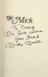 1985 Mickey Mantle New York Yankees Signed The Mick Hardcover Book (JSA)