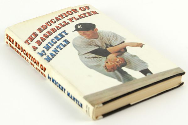 1967 Mickey Mantle New York Yankees Signed "The Education of a Baseball Player" Hardcover Book (JSA)