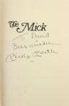 1985 Mickey Mantle New York Yankees Signed The Mick Hardcover Book (JSA)