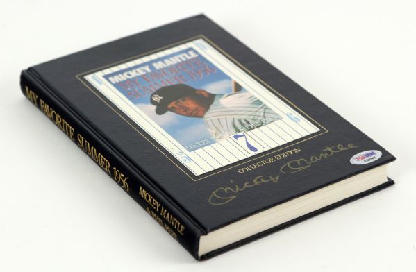 1991 Mickey Mantle New York Yankees Signed "My Favorite Summer: 1956" Collector Edition Hardcover Book (PSA/DNA)