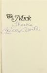 1985 Mickey Mantle New York Yankees Signed The Mick Hardcover Book (JSA)